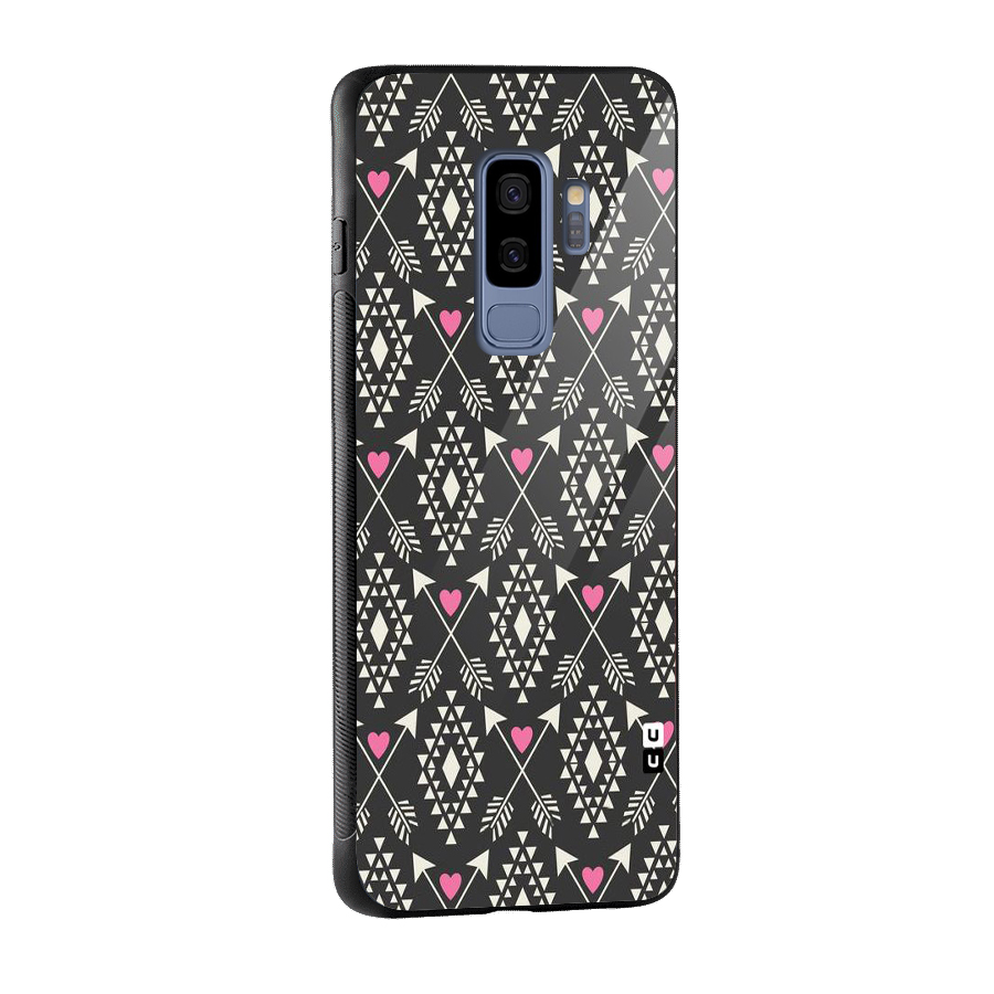 Hit Arrow Love Glass Back Case for Galaxy S9 Plus
