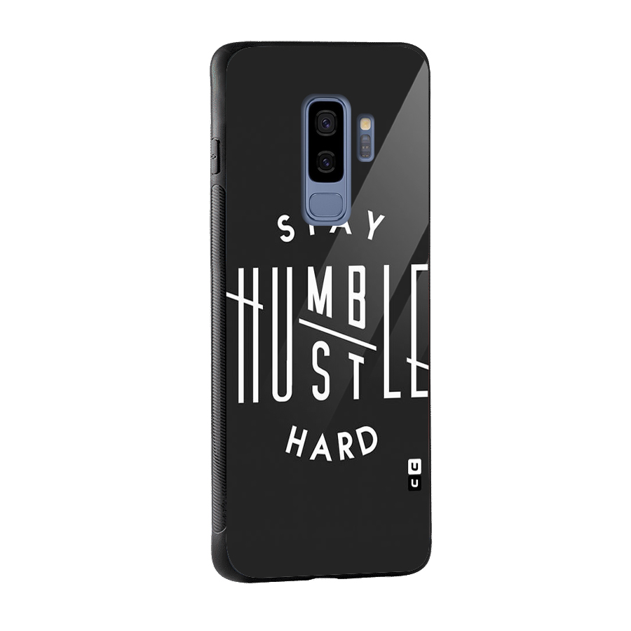 Hustle Hard Glass Back Case for Galaxy S9 Plus