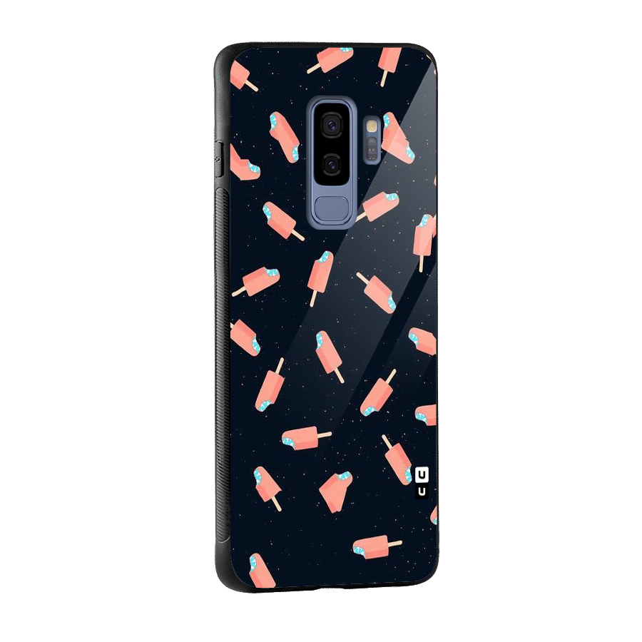 Icy Pattern Glass Back Case for Galaxy S9 Plus