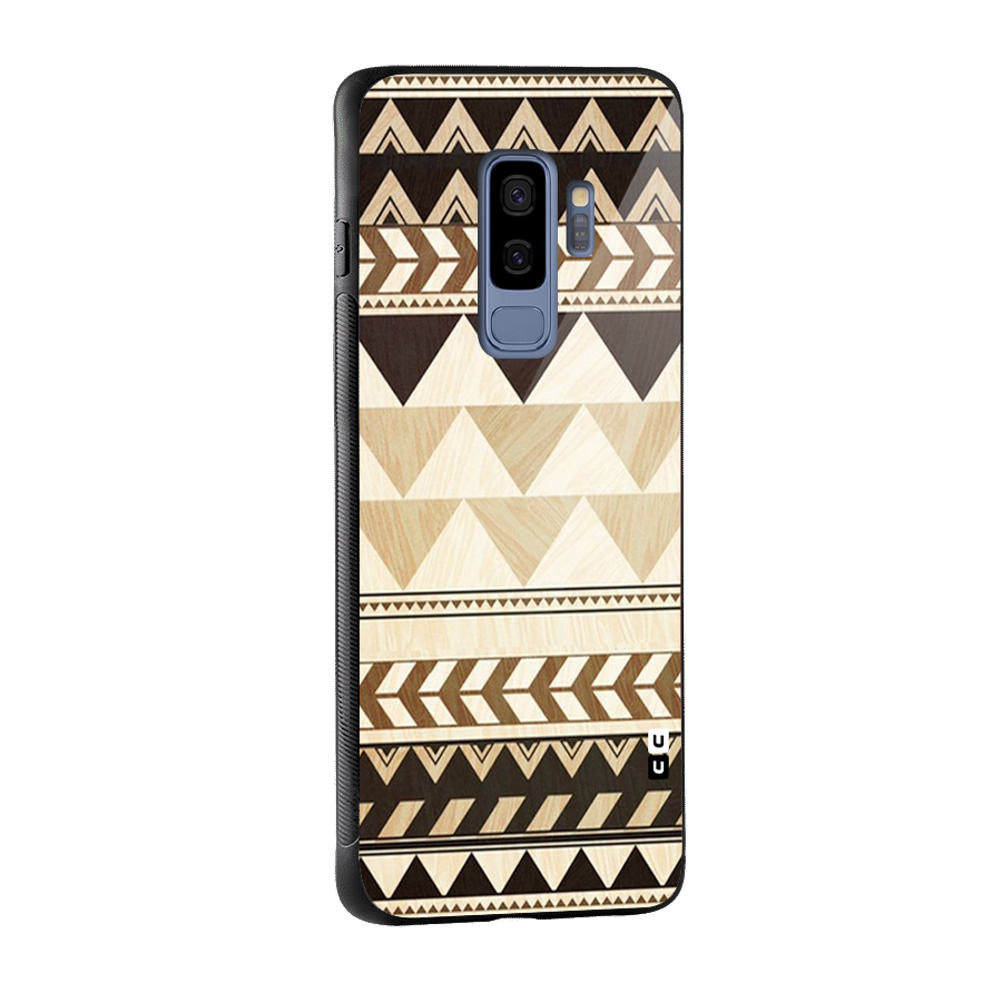 Indie Pattern Work Glass Back Case for Galaxy S9 Plus