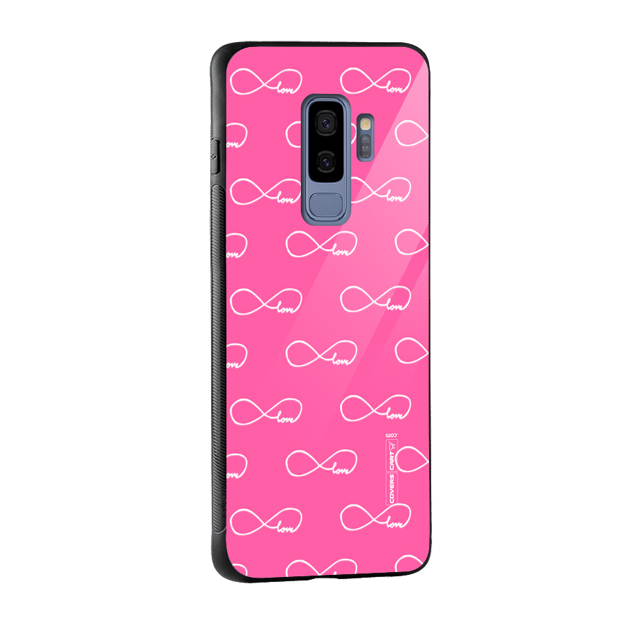 Infinity Love Glass Back Case for Galaxy S9 Plus