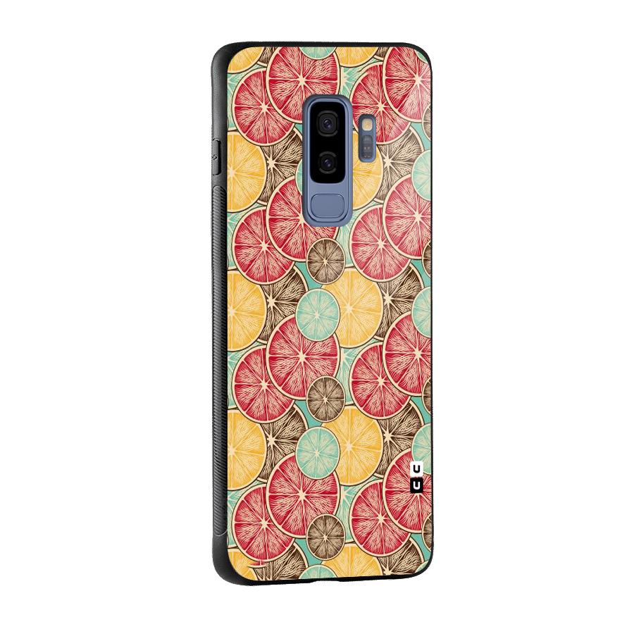 Juicy Pattern Glass Back Case for Galaxy S9 Plus