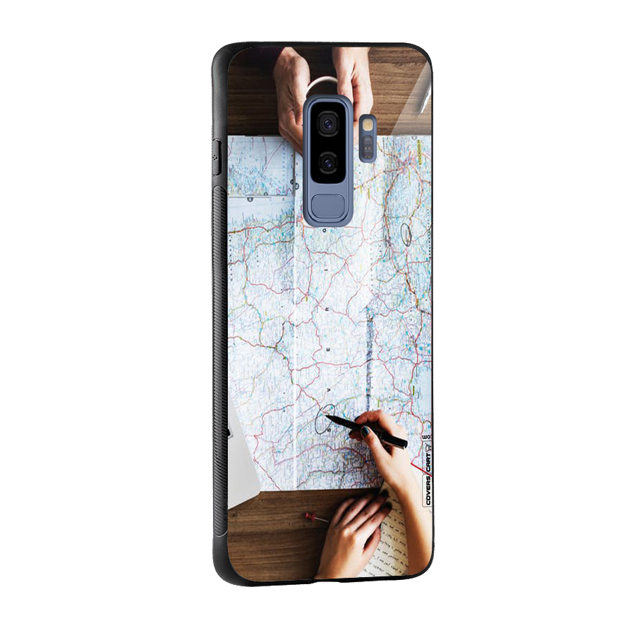 Just Travel Glass Back Case for Galaxy S9 Plus