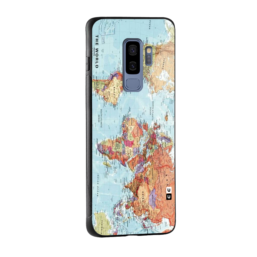 Lets Travel The World Glass Back Case for Galaxy S9 Plus