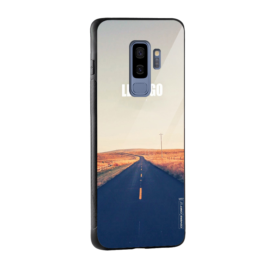 Lets Wander Glass Back Case for Galaxy S9 Plus