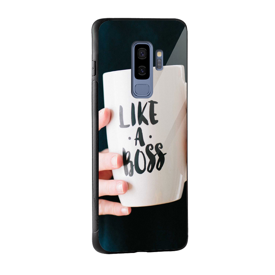 Like a Boss Glass Back Case for Galaxy S9 Plus