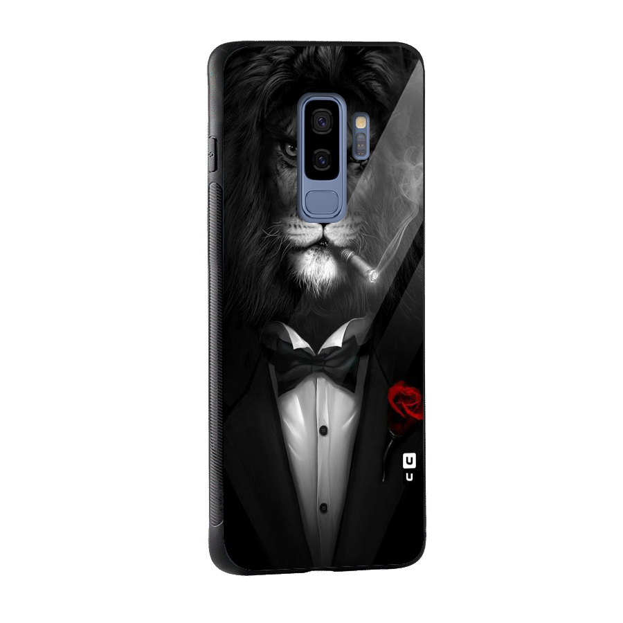 Lion Class Glass Back Case for Galaxy S9 Plus