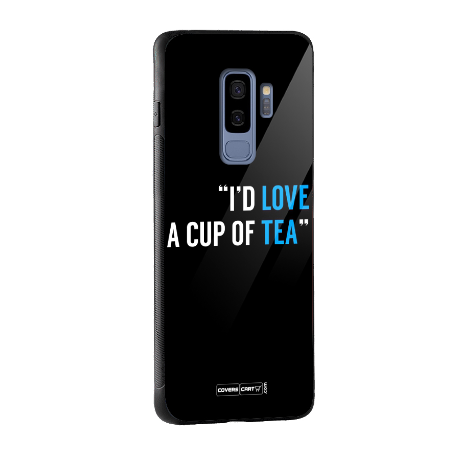 Love Tea Glass Back Case for Galaxy S9 Plus