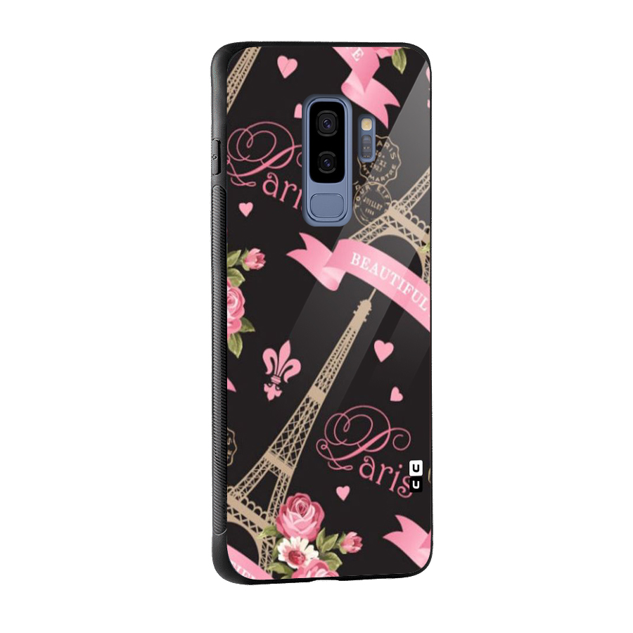 Love Tower Glass Back Case for Galaxy S9 Plus