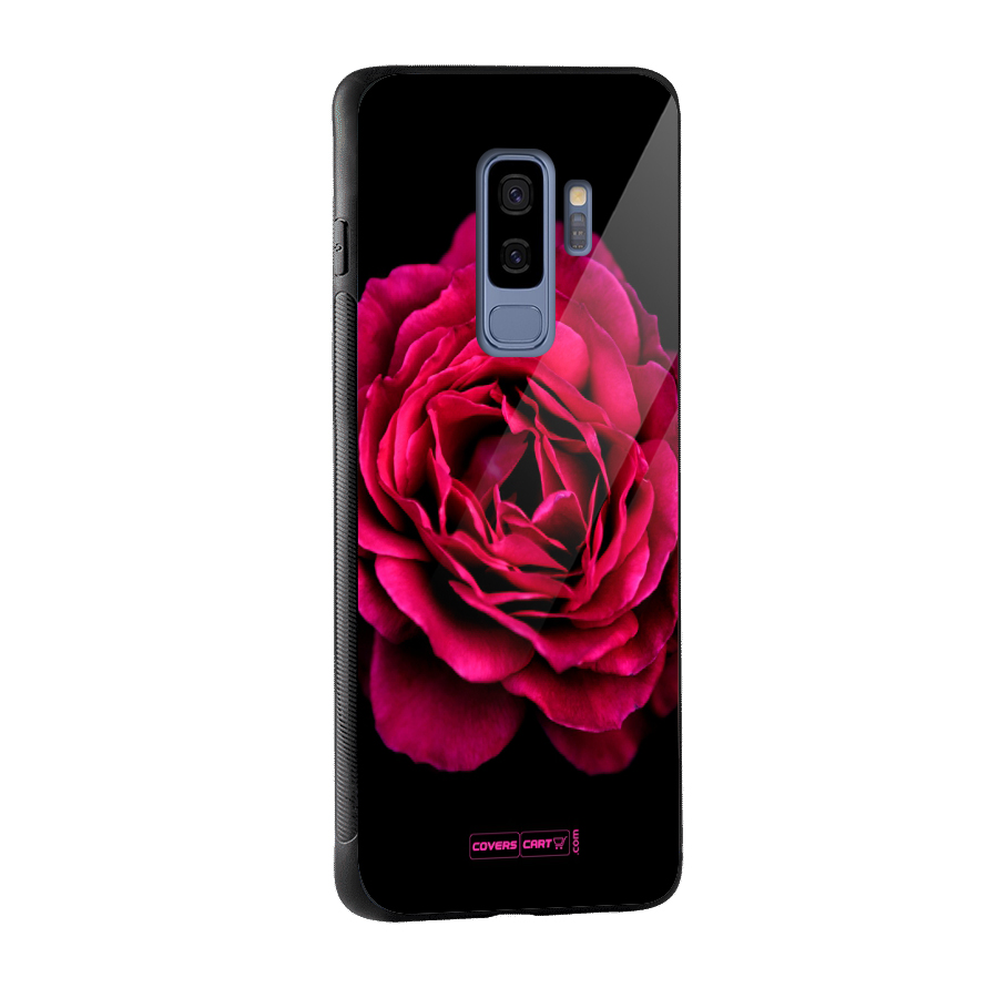 Magical Rose Glass Back Case for Galaxy S9 Plus