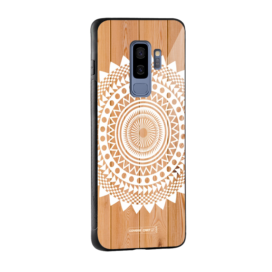 Mandala Design Glass Back Case for Galaxy S9 Plus