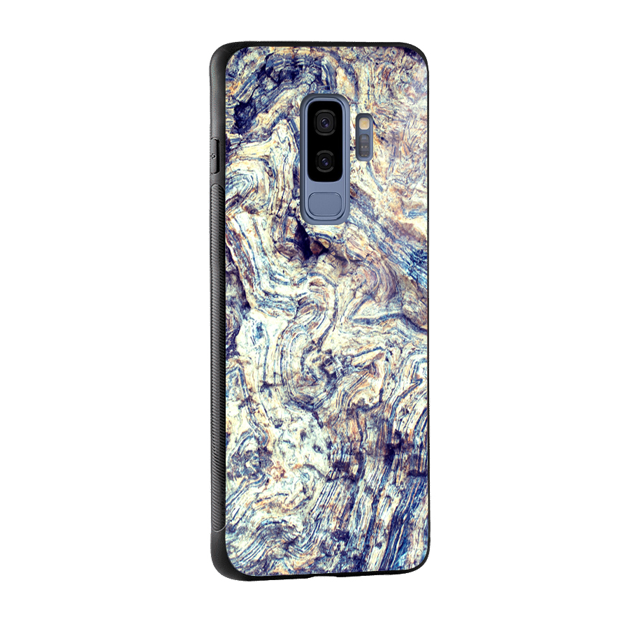 Marble Pattern Glass Back Case for Galaxy S9 Plus