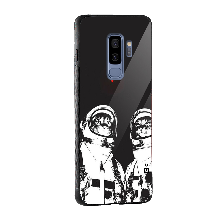 Meow Moon Glass Back Case for Galaxy S9 Plus