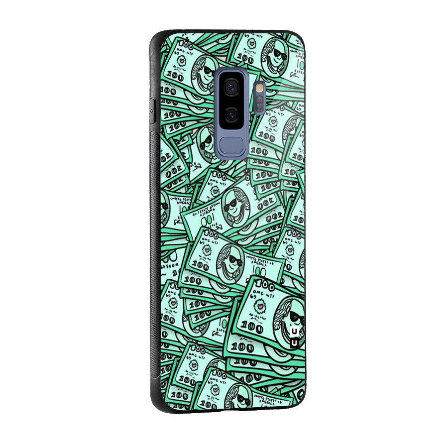 Money Swag Glass Back Case for Galaxy S9 Plus