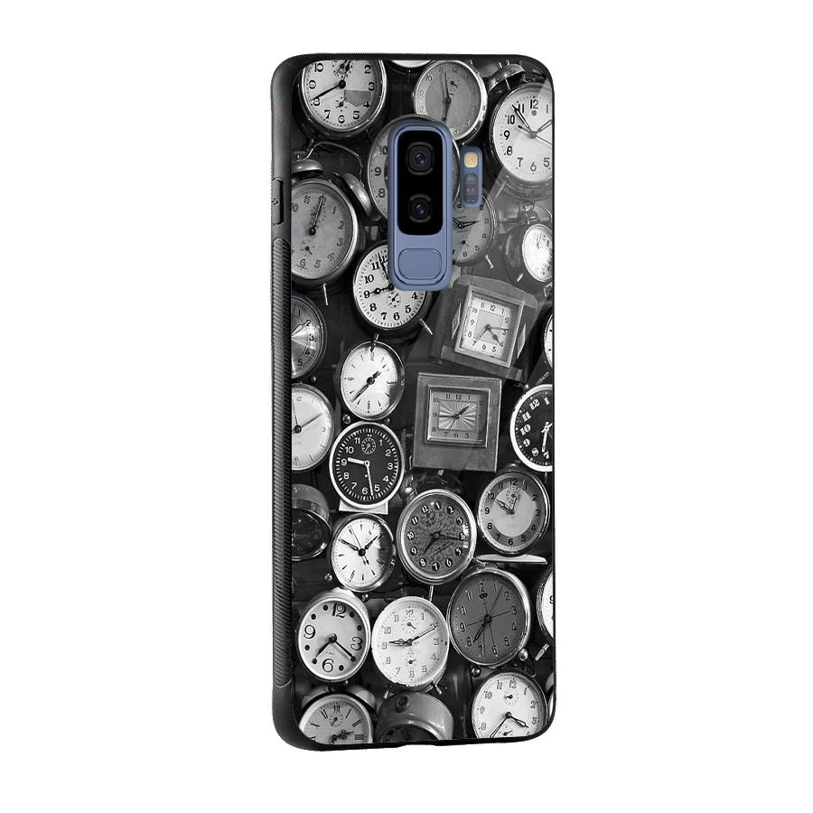 Monochrome Collection Glass Back Case for Galaxy S9 Plus