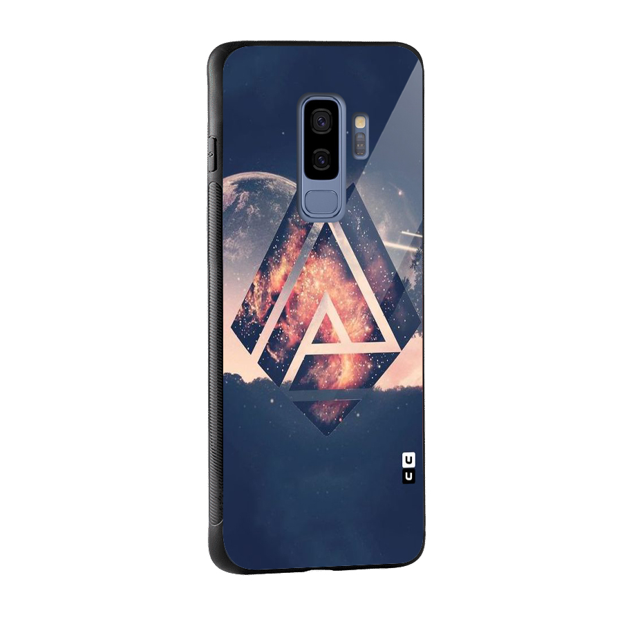 Moon Abstract Glass Back Case for Galaxy S9 Plus