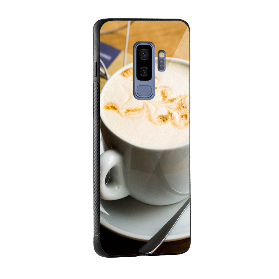 Morning Coffee Glass Back Case for Galaxy S9 Plus