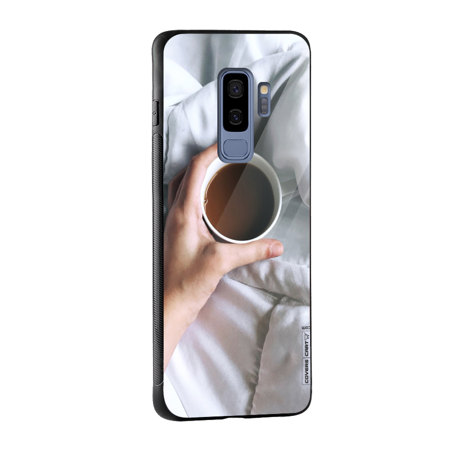 Morning Mocha Glass Back Case for Galaxy S9 Plus