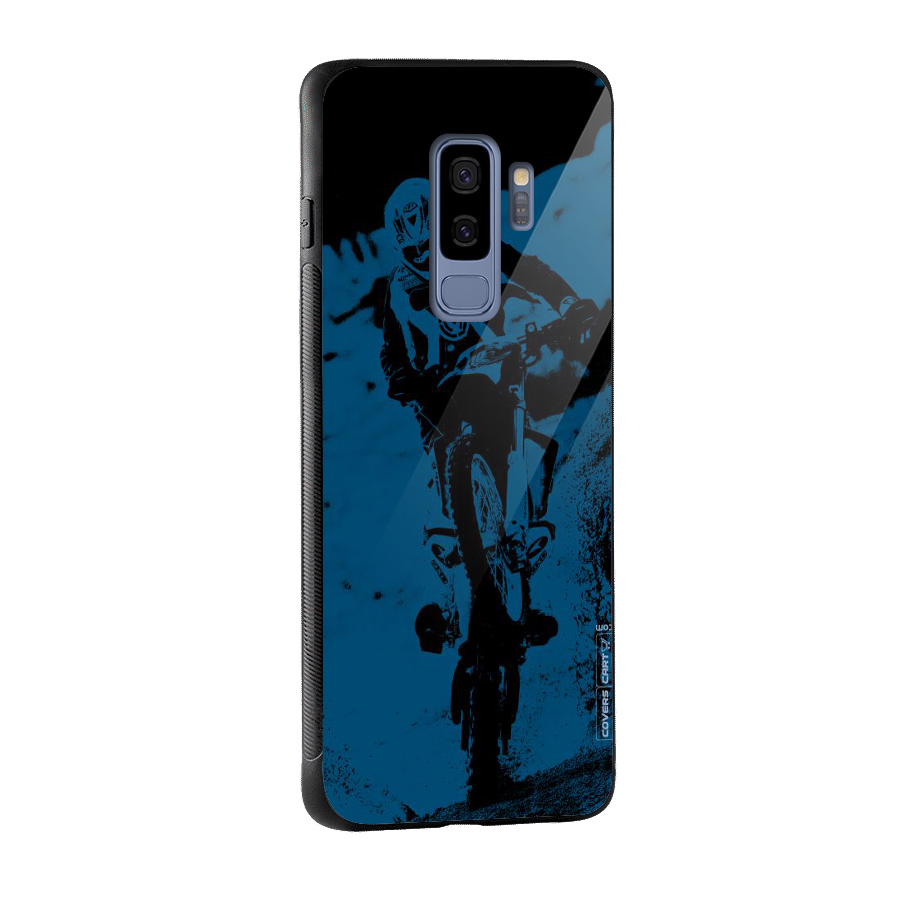 Moto Combat Glass Back Case for Galaxy S9 Plus