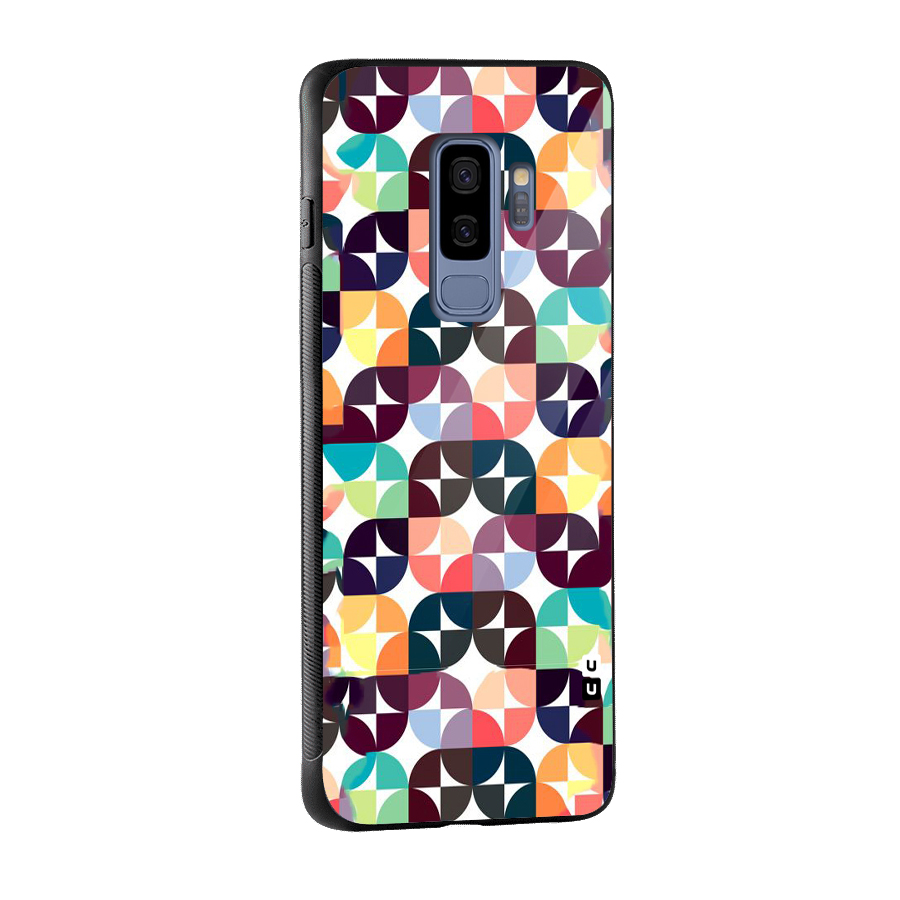 Multicolor Arc Glass Back Case for Galaxy S9 Plus
