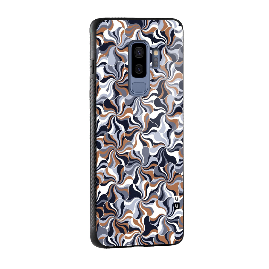 Multicolor Swirls Glass Back Case for Galaxy S9 Plus