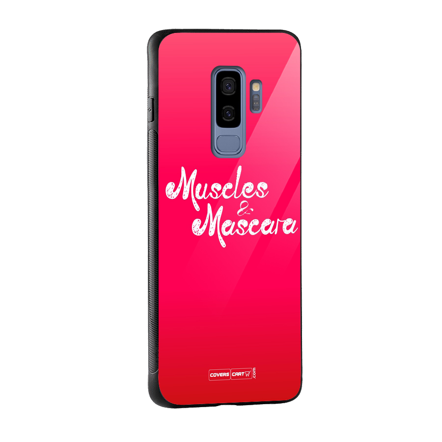 Muscles and Mascara Glass Back Case for Galaxy S9 Plus