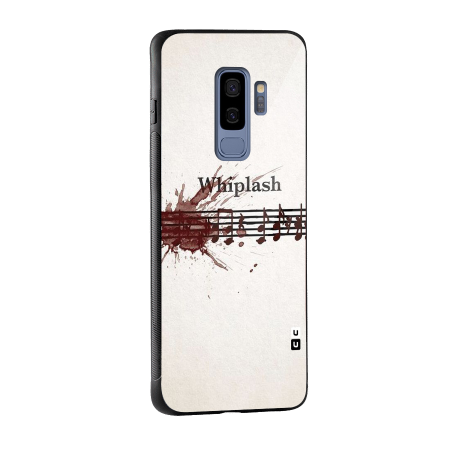 Music Notes Splash Glass Back Case for Galaxy S9 Plus