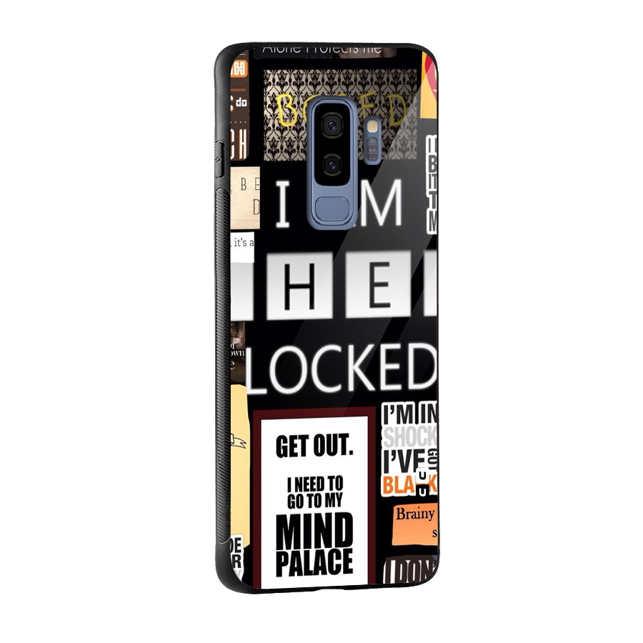 Mystery Pattern Glass Back Case for Galaxy S9 Plus