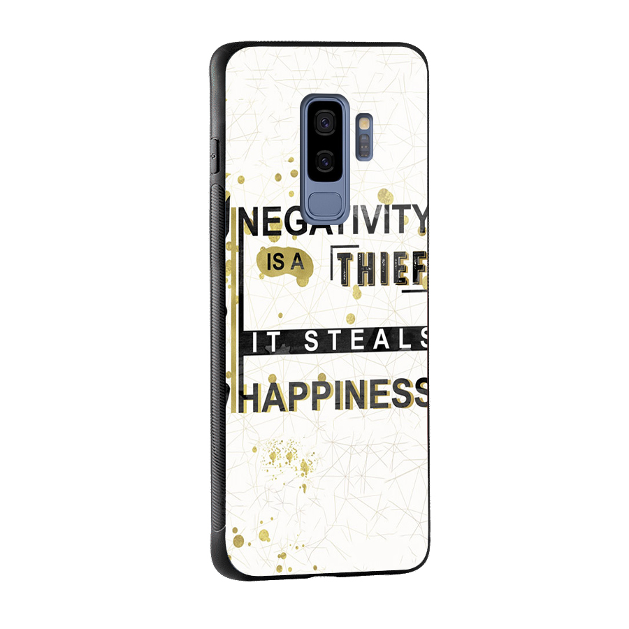Negativity Thief Glass Back Case for Galaxy S9 Plus