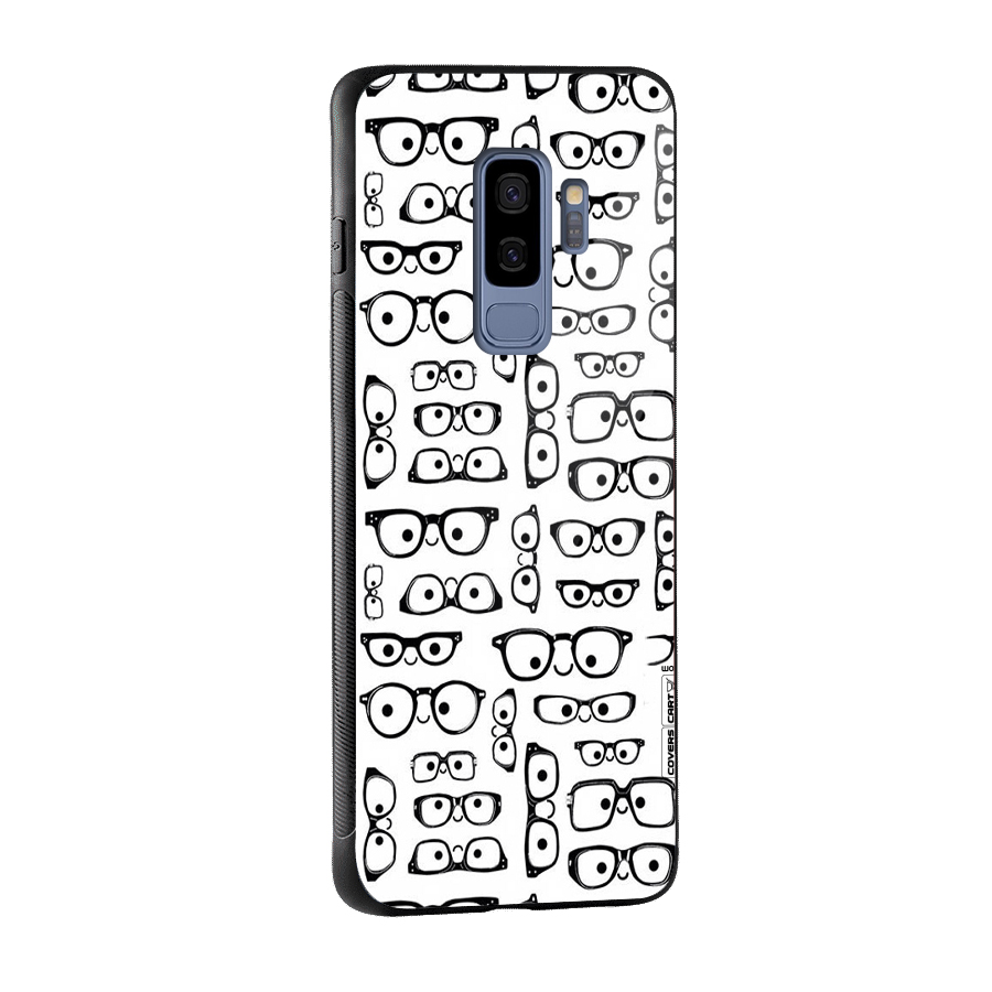 Nerdy Specs Glass Back Case for Galaxy S9 Plus