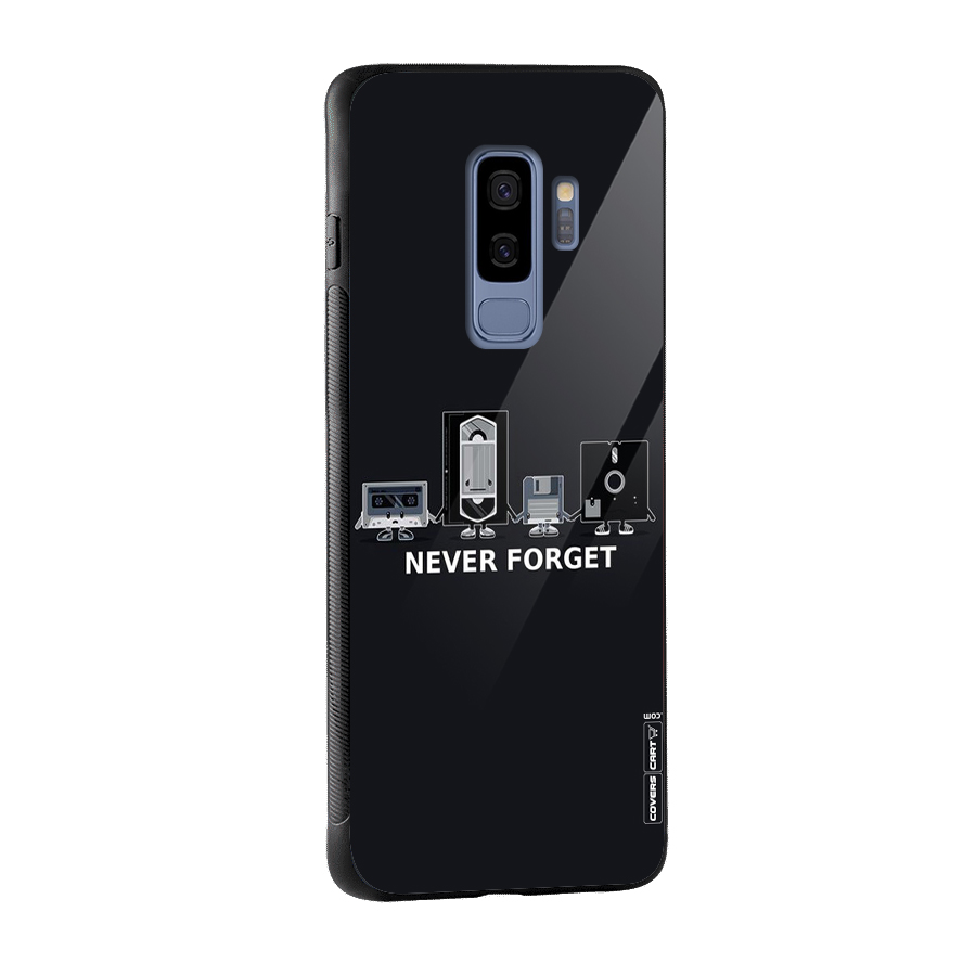 Never Forget Glass Back Case for Galaxy S9 Plus