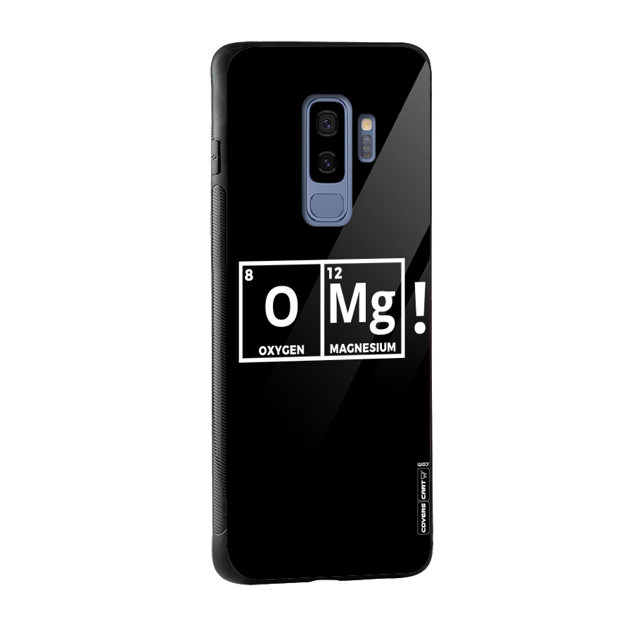 OMG Chemistry Pun Glass Back Case for Galaxy S9 Plus