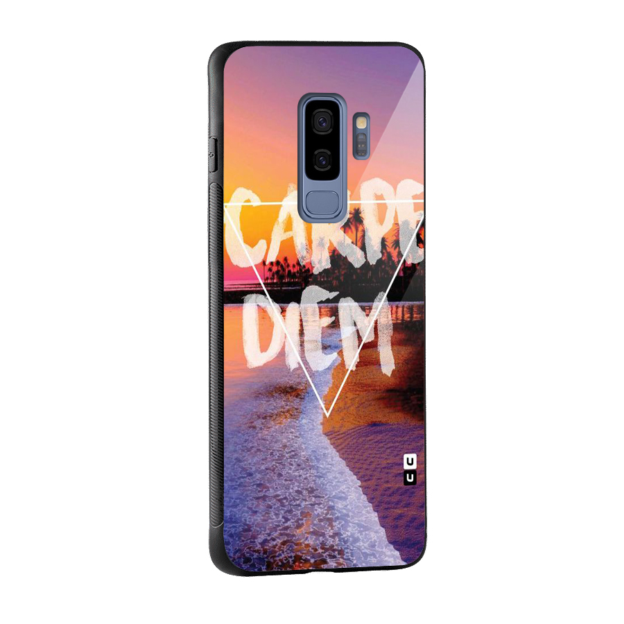 Oceanic Diem Glass Back Case for Galaxy S9 Plus