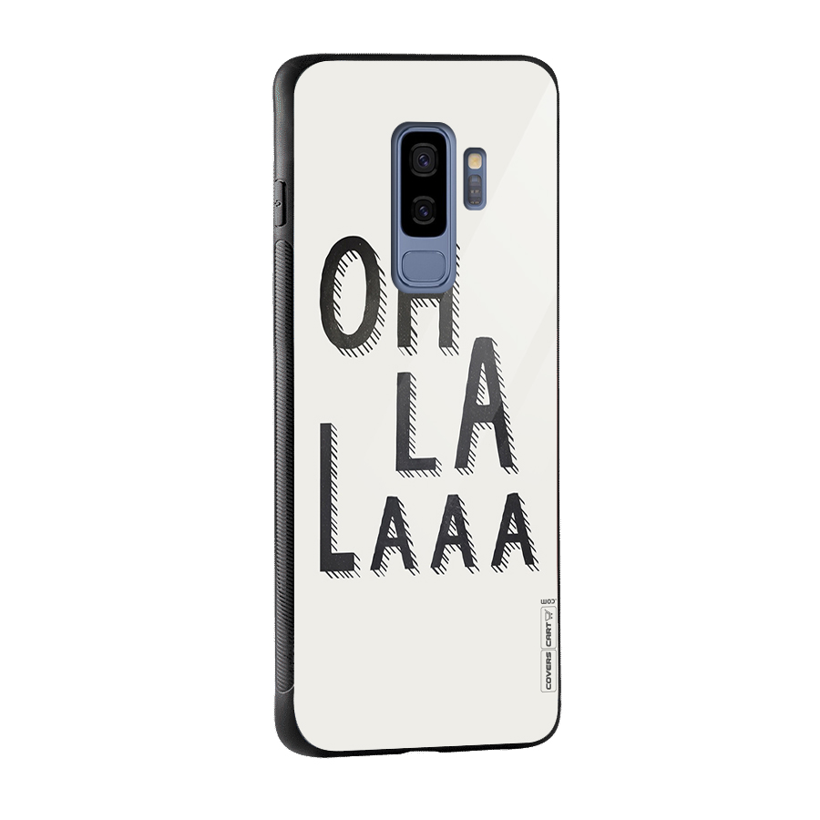 Oh La La Glass Back Case for Galaxy S9 Plus