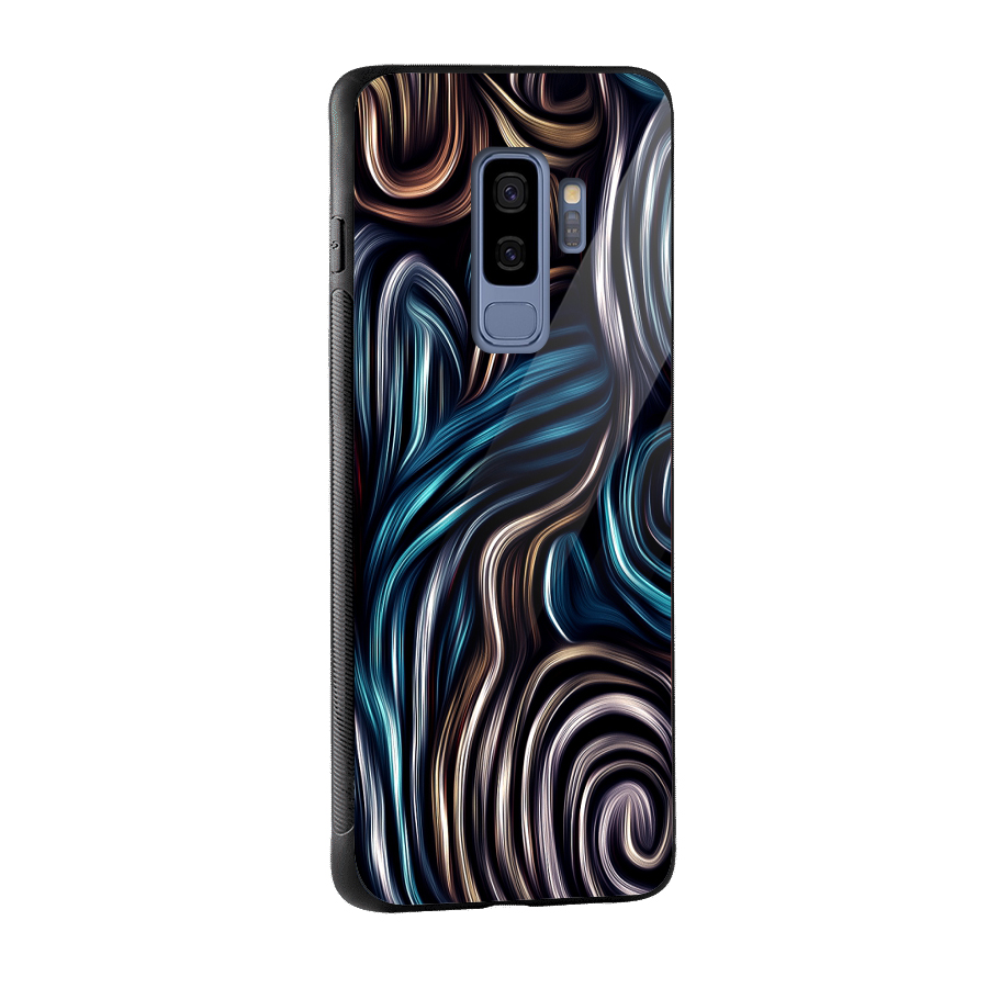 Oil Paint Artwork Glass Back Case for Galaxy S9 Plus