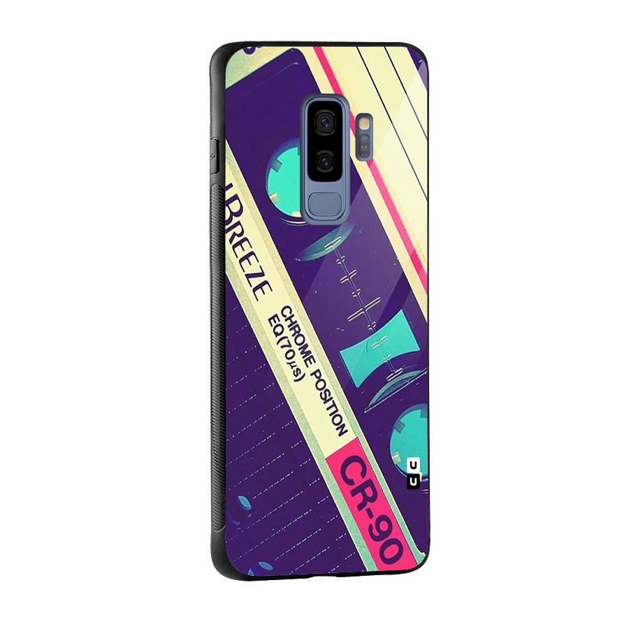 Old Casette Shade Glass Back Case for Galaxy S9 Plus