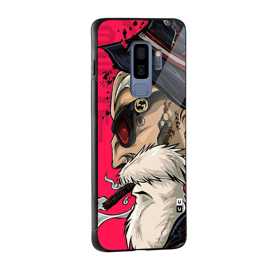 Old Man Swag Glass Back Case for Galaxy S9 Plus