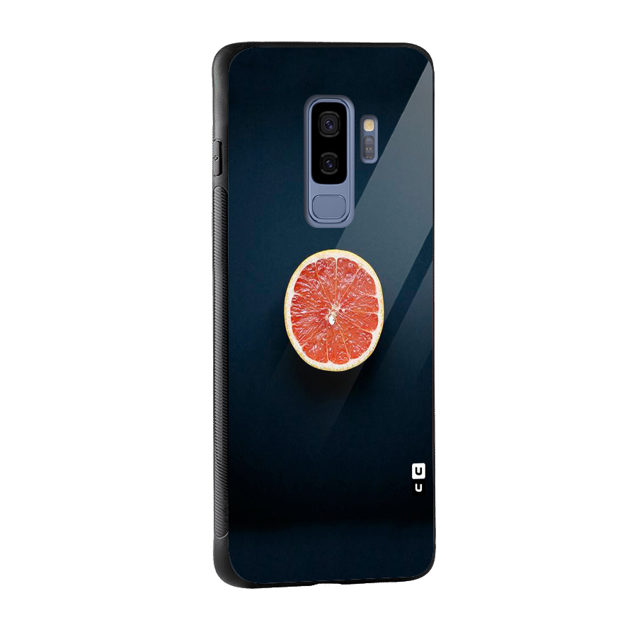 Orange Design Glass Back Case for Galaxy S9 Plus