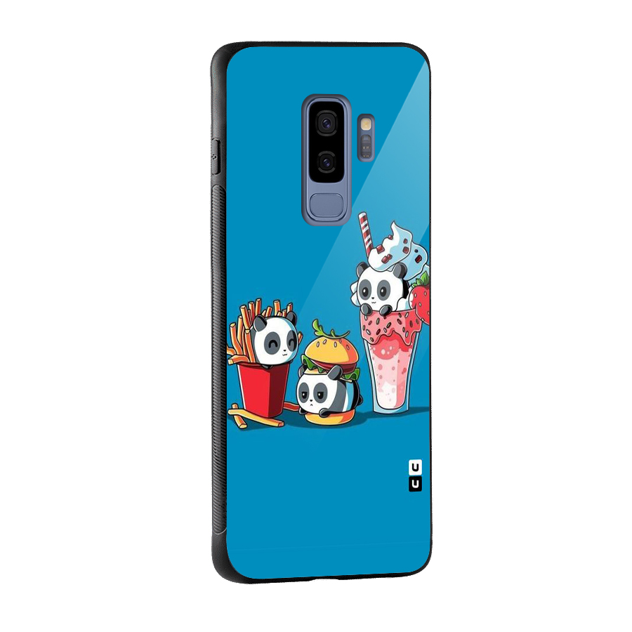 Panda Lazy Glass Back Case for Galaxy S9 Plus