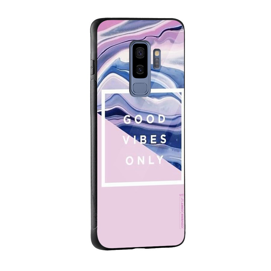 Pastel Color Vibes Glass Back Case for Galaxy S9 Plus