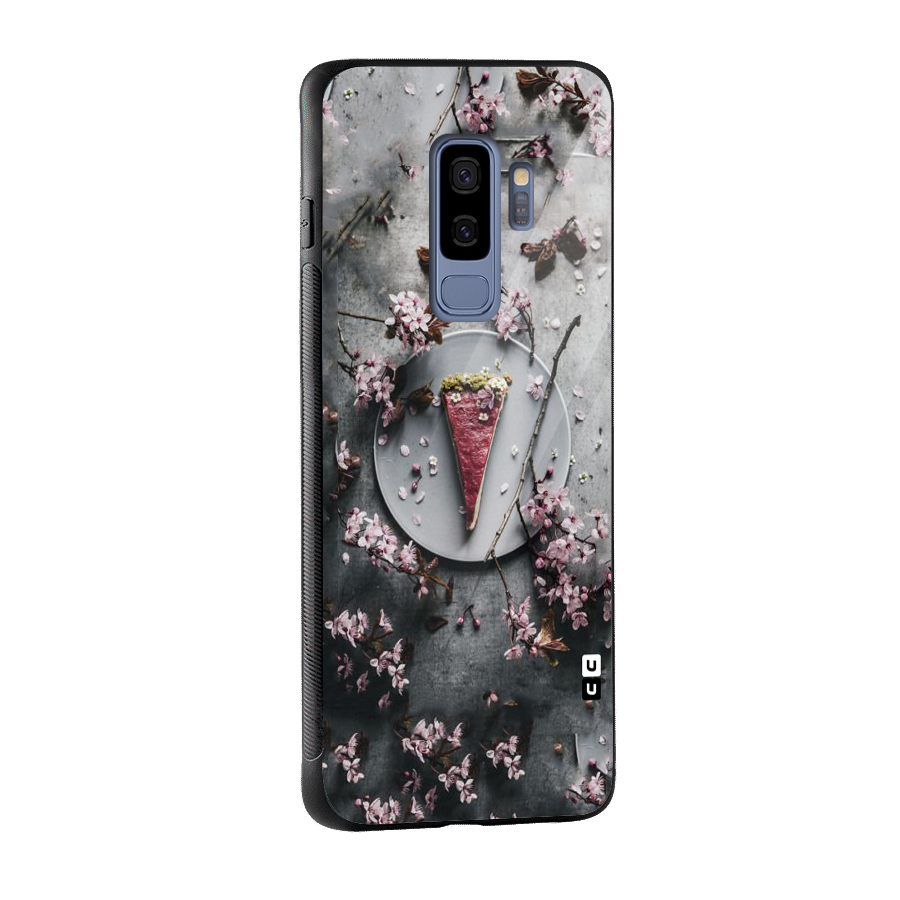 Pastry Florals Glass Back Case for Galaxy S9 Plus