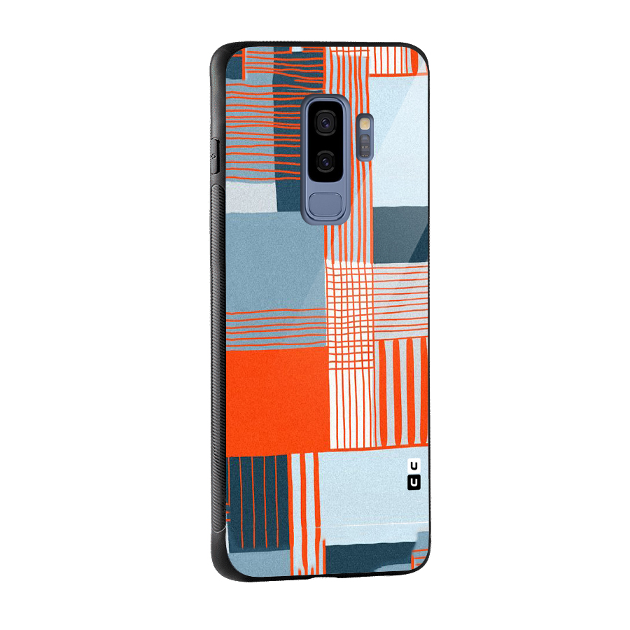 Pattern In Lines Glass Back Case for Galaxy S9 Plus