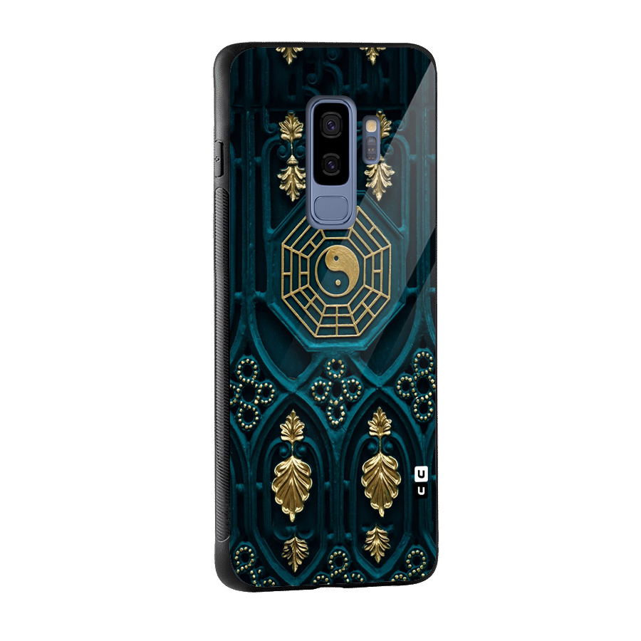 Peace Web Design Glass Back Case for Galaxy S9 Plus
