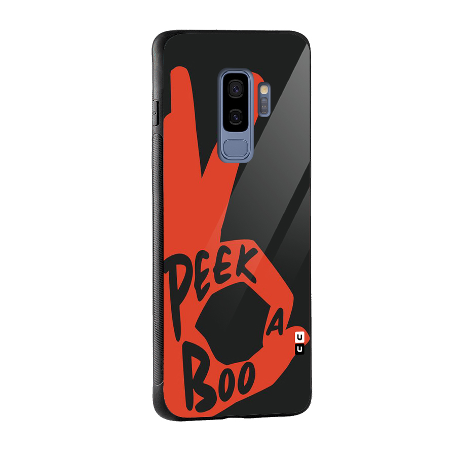 Peek-a-boo Glass Back Case for Galaxy S9 Plus