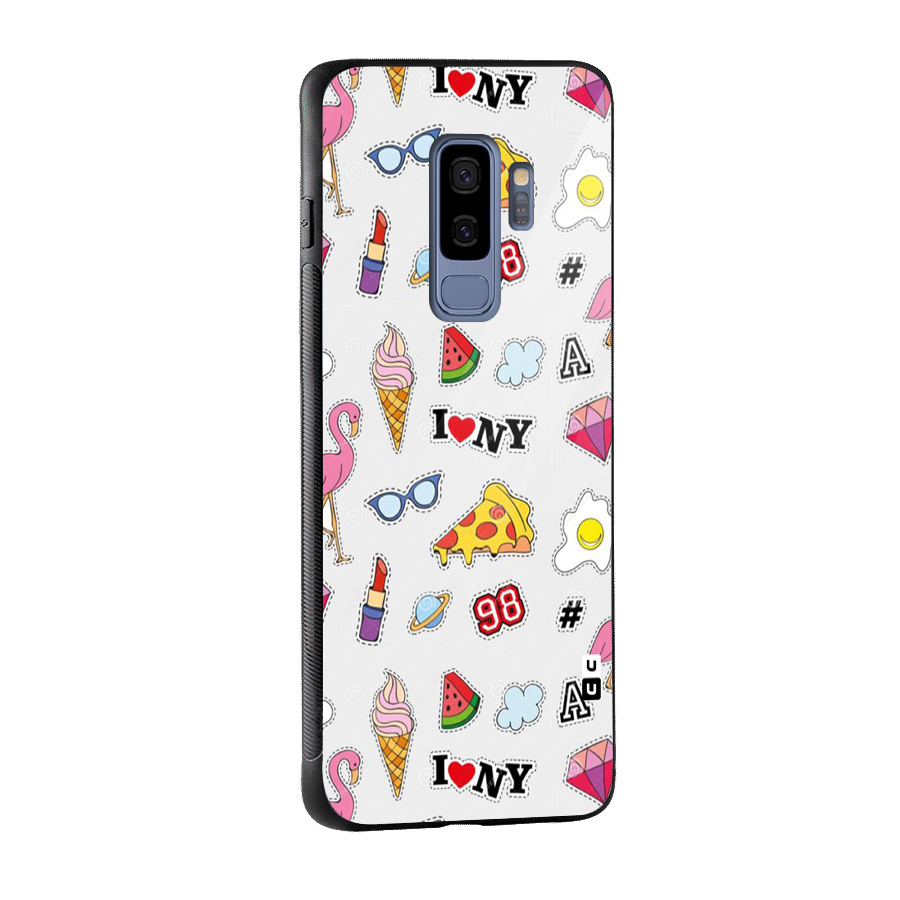 Personnel Quirk Glass Back Case for Galaxy S9 Plus