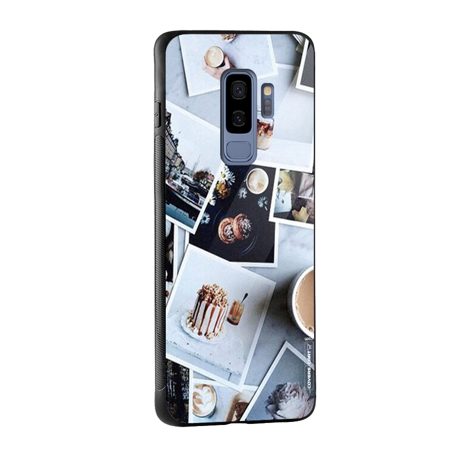 Pictures Coffee Glass Back Case for Galaxy S9 Plus