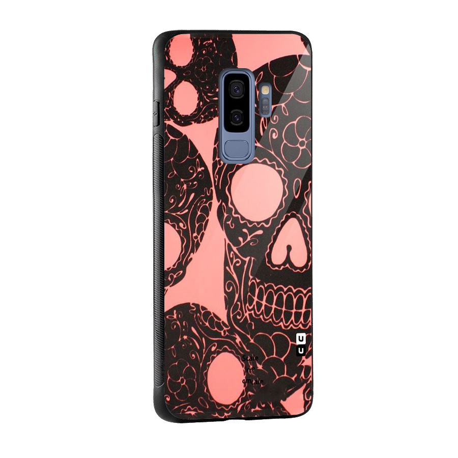 Pink Head Glass Back Case for Galaxy S9 Plus