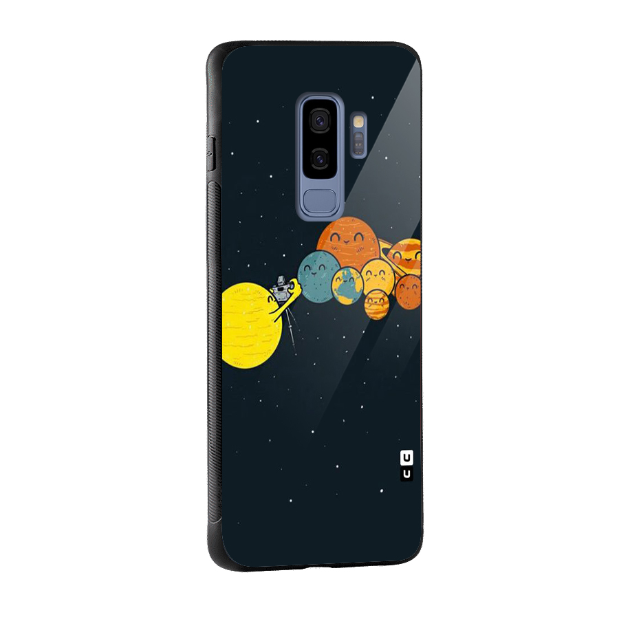 Planet Family Glass Back Case for Galaxy S9 Plus