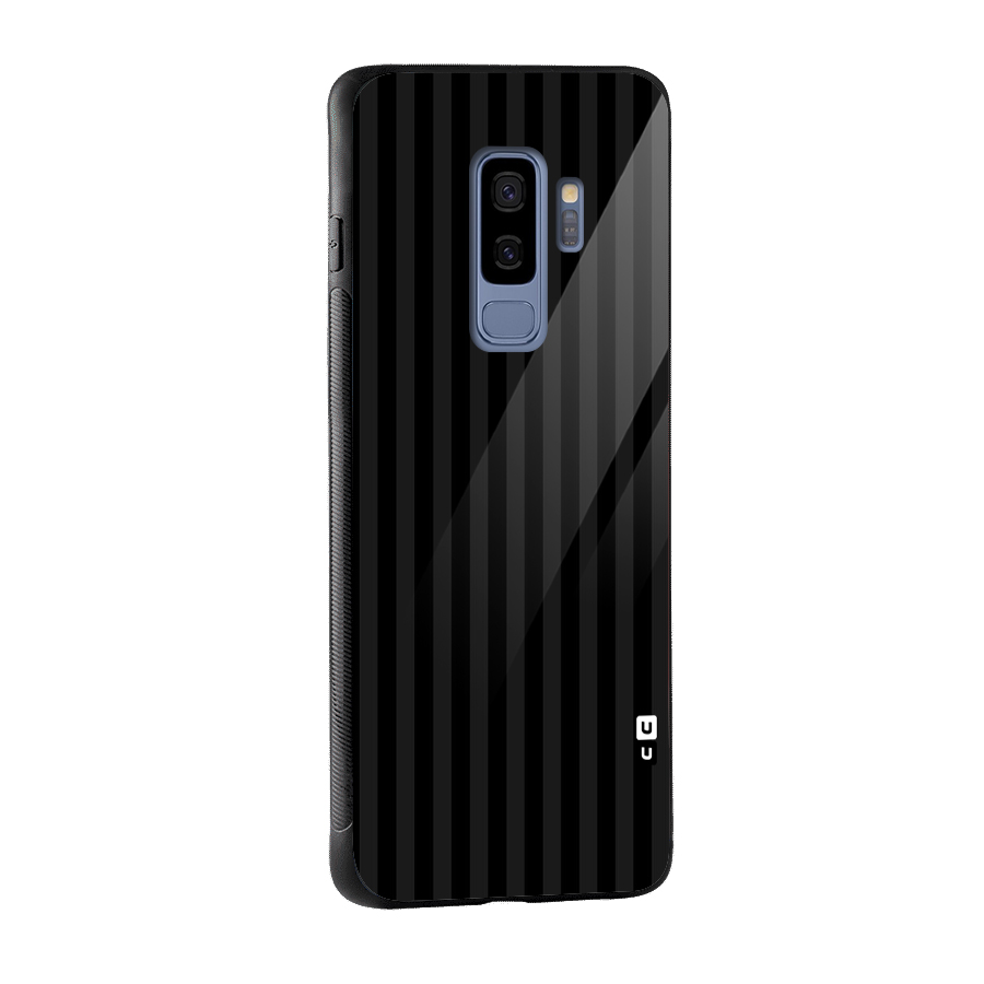 Pleasing Dark Stripes Glass Back Case for Galaxy S9 Plus