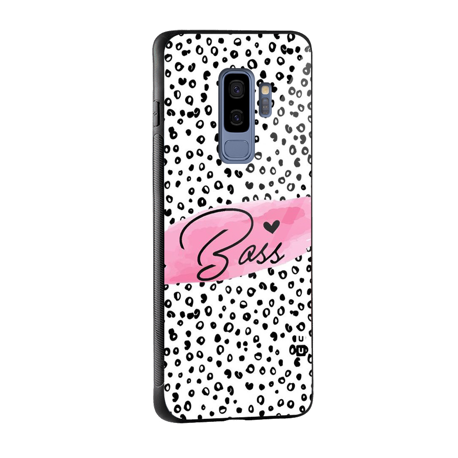 Polka Boss Glass Back Case for Galaxy S9 Plus